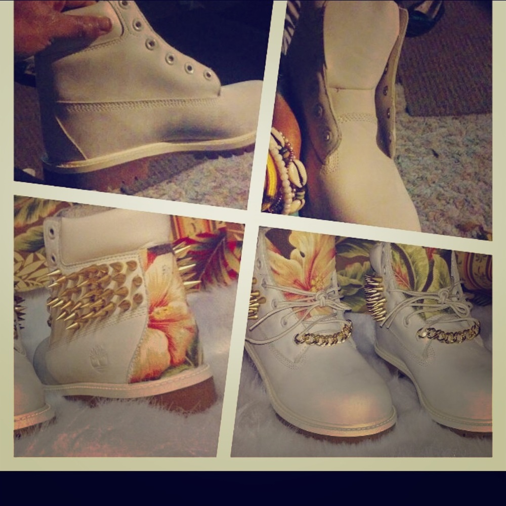 Spiked Timberlands